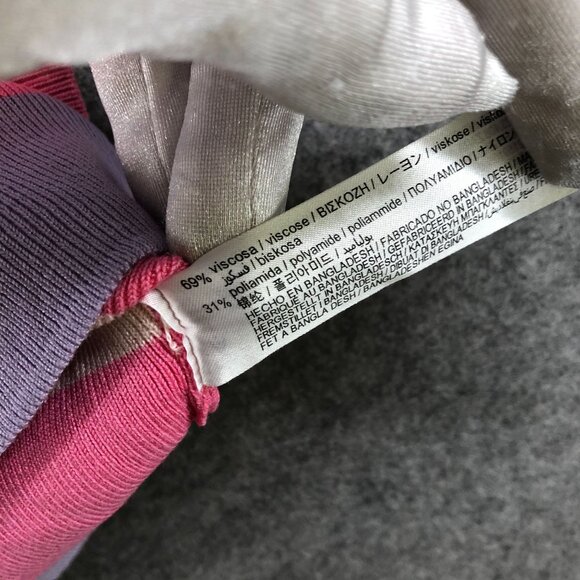 Zara Cropped Sleeveless Sweater Womens S Multicolor Stripe Candy Crewneck Fitted - Picture 7 of 9